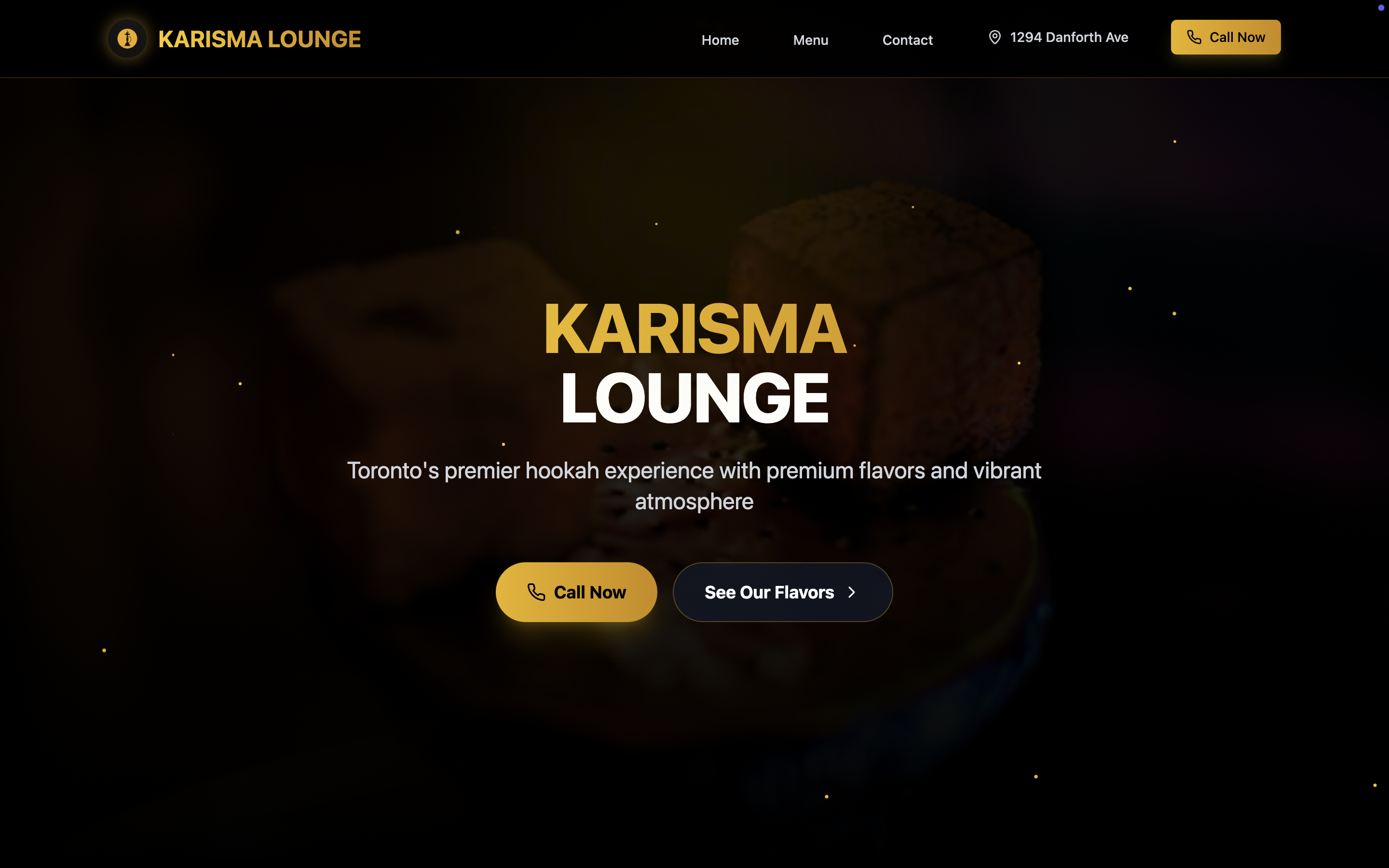Karisma Shisha Lounge website preview