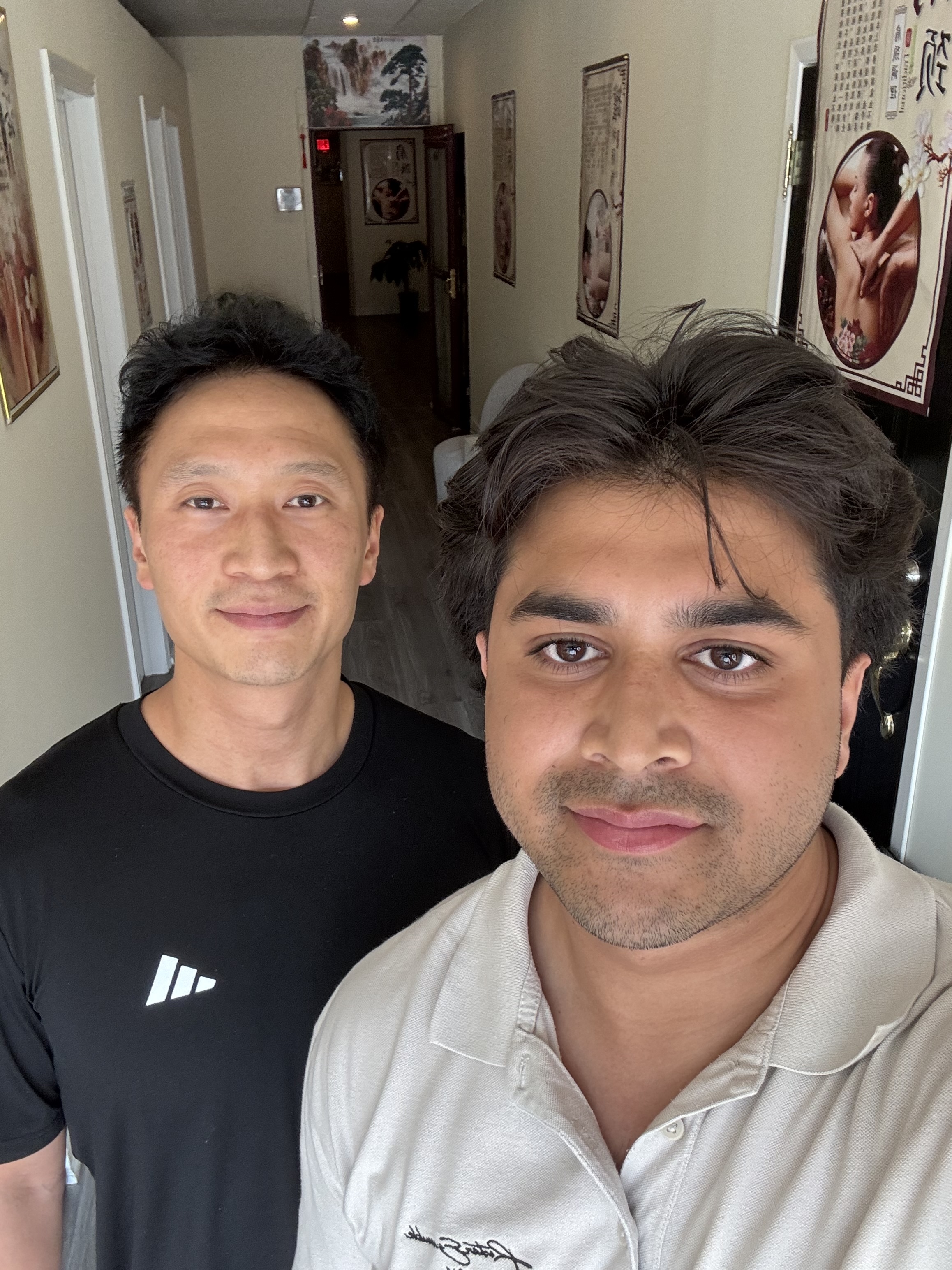 Owner William with Asad at Taiwan Happy Feet