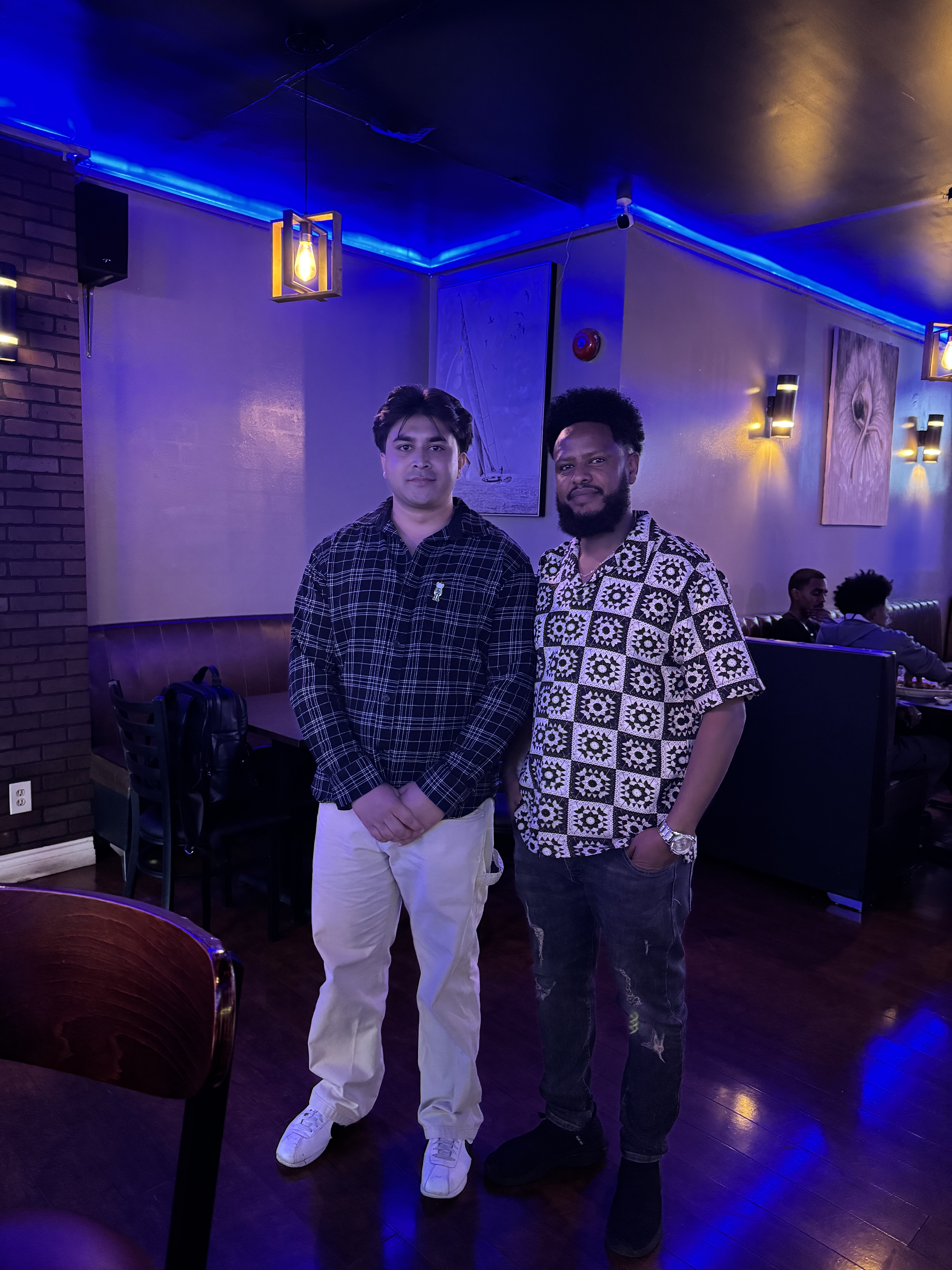 Asad with Karisma Shisha Lounge owner